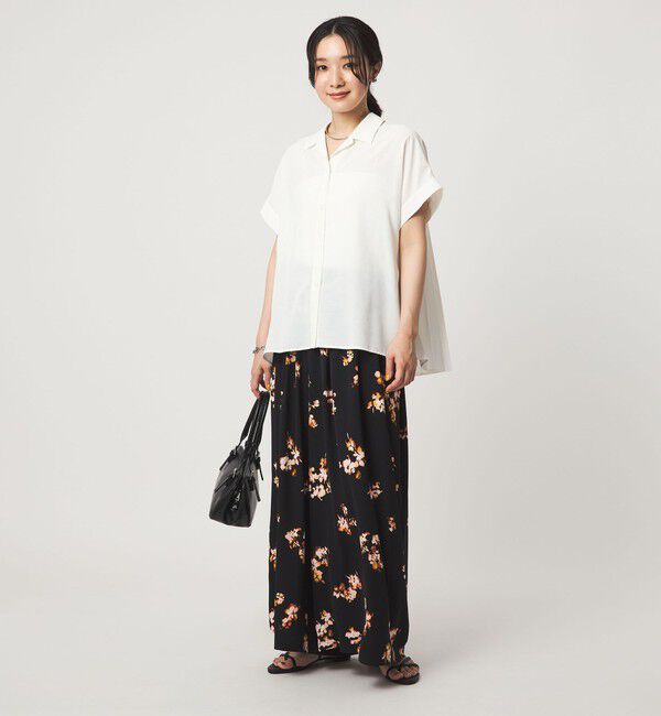 UNITED ARROWS green label relaxing「【WEB限定】＜at ease＞バック プリーツ ブラウス UVカット 通気性」|シャツ・ブラウス|