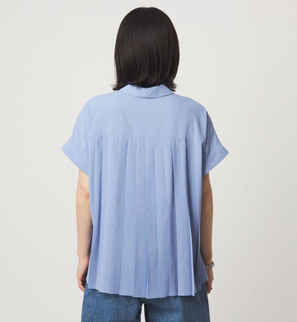 UNITED ARROWS green label relaxing「【WEB限定】＜at ease＞バック プリーツ ブラウス UVカット 通気性」|シャツ・ブラウス|