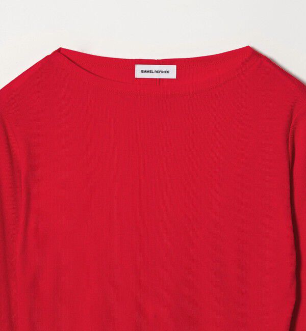 EMMEL REFINES「＜EMMEL REFINES＞EM テレコ ボートネック プルオーバー」|Tシャツ・カットソー|