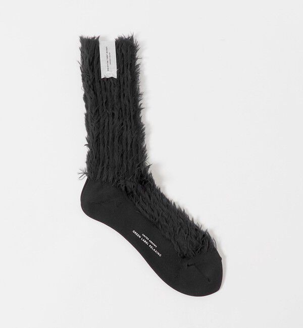 UNITED ARROWS green label relaxing「フリンジソックス」|ソックス|BLACK