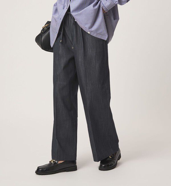 UNITED ARROWS green label relaxing「［size SHORT/TALLあり］ニーハイフレア パンツ デニム ストレッチ」|デニム|