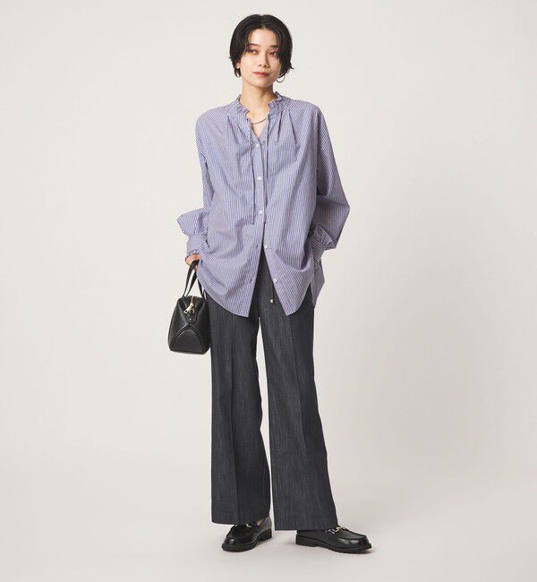 UNITED ARROWS green label relaxing「［size SHORT/TALLあり］ニーハイフレア パンツ デニム ストレッチ」|デニム|