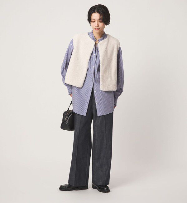 UNITED ARROWS green label relaxing「［size SHORT/TALLあり］ニーハイフレア パンツ デニム ストレッチ」|デニム|