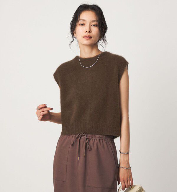 UNITED ARROWS green label relaxing「ヘアリー 2WAY ニット ベスト」|ベスト・ジレ|