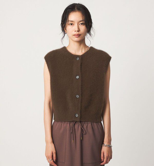 UNITED ARROWS green label relaxing「ヘアリー 2WAY ニット ベスト」|ベスト・ジレ|