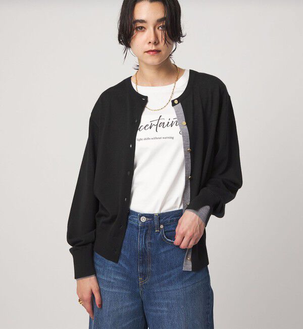 UNITED ARROWS green label relaxing「エブリニット 2WAY クルーネック カーディガン」|カーディガン|