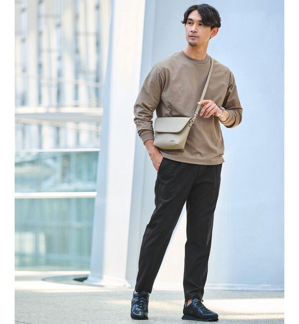 UNITED ARROWS green label relaxing「【WEB限定】JUST fit クリーン カノコ ワイド クルーネック 長袖 Tシャツ -抗菌-」|Tシャツ・カットソー|