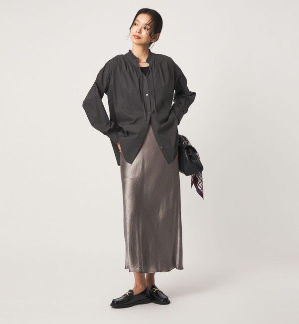 UNITED ARROWS green label relaxing「［size SHORTあり］フリルネック 2WAY ブラウス」|シャツ・ブラウス|