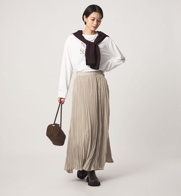 UNITED ARROWS green label relaxing「［size SHORT/TALLあり］ドット プリーツ スカート」|スカート|