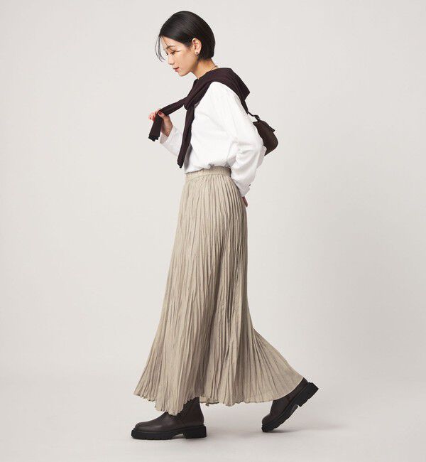 UNITED ARROWS green label relaxing「［size SHORT/TALLあり］ドット プリーツ スカート」|スカート|