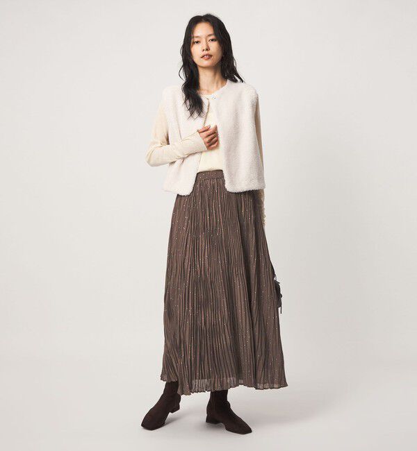 UNITED ARROWS green label relaxing「［size SHORT/TALLあり］ドット プリーツ スカート」|スカート|
