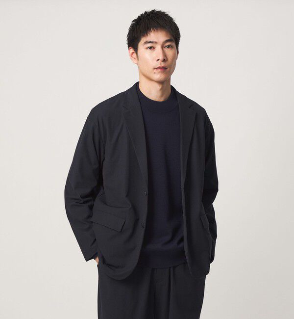 UNITED ARROWS green label relaxing「FREELITCH カジュアル 2B ジャケット -2WAYストレッチ-」|テーラードジャケット|NAVY