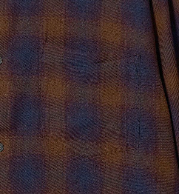 UNITED ARROWS green label relaxing「コットン レーヨン パターン ジャストルーズ レギュラーカラー 長袖 シャツ」|シャツ・ブラウス|
