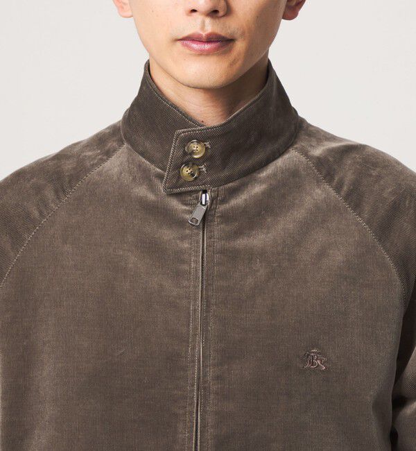 UNITED ARROWS green label relaxing「【別注】＜BARACUTA＞GLR ベロア コーデュロイ G4 ドライバーズジャケット ブルゾン」|ブルゾン・スタジャン|