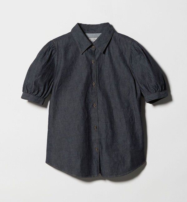 STEVEN ALAN「＜Steven Alan＞ライトオンスデニム パフスリーブ シャツ」|シャツ・ブラウス|