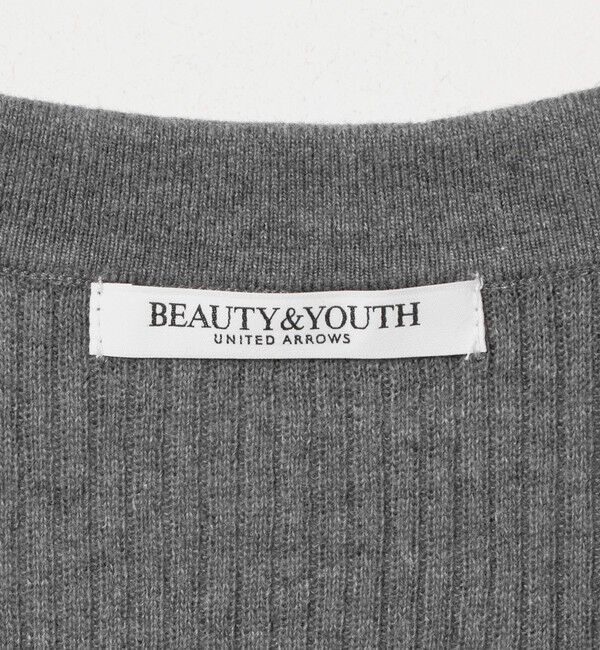 BEAUTY&YOUTH UNITED ARROWS「スキッパー フロントボタン リブニットプルオーバー ウォッシャブル」|ニット・セーター|