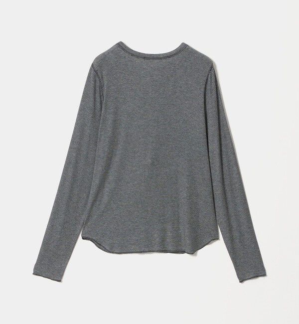 BEAUTY&YOUTH UNITED ARROWS「毛セルロースブレンド クルーネック カットソー/ボーダー」|Tシャツ・カットソー|