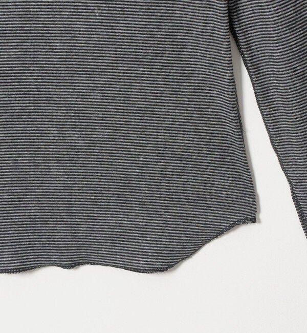 BEAUTY&YOUTH UNITED ARROWS「毛セルロースブレンド クルーネック カットソー/ボーダー」|Tシャツ・カットソー|