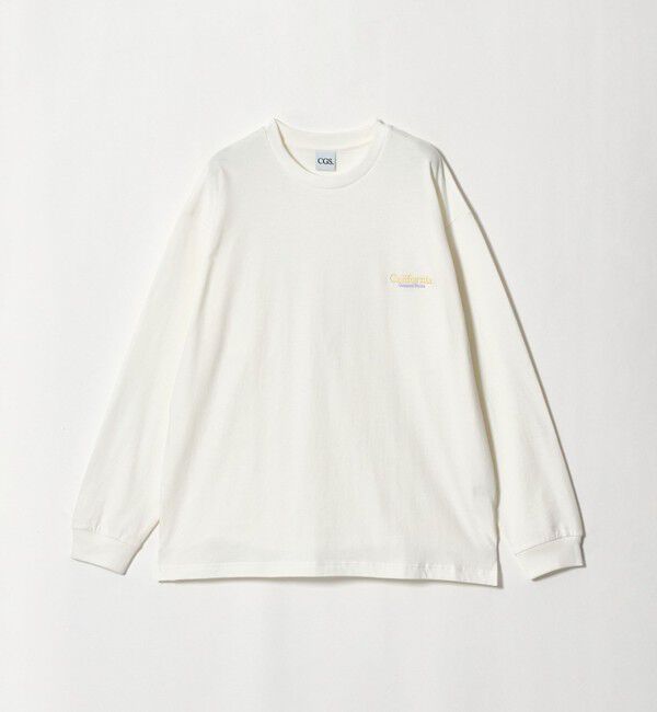 California General Store「＜CGS.＞オーガニック コットン ロングスリーブ ロゴ Tシャツ」|Tシャツ・カットソー|