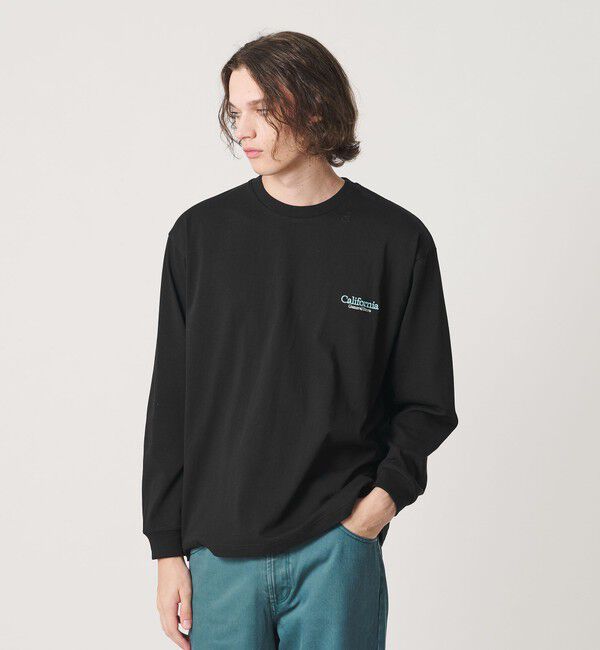 California General Store「＜CGS.＞オーガニック コットン ロングスリーブ ロゴ Tシャツ」|Tシャツ・カットソー|