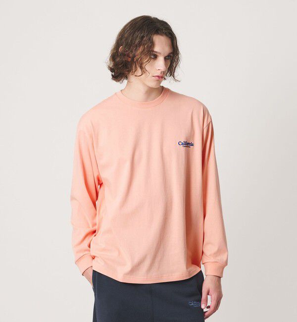 California General Store「＜CGS.＞オーガニック コットン ロングスリーブ ロゴ Tシャツ」|Tシャツ・カットソー|