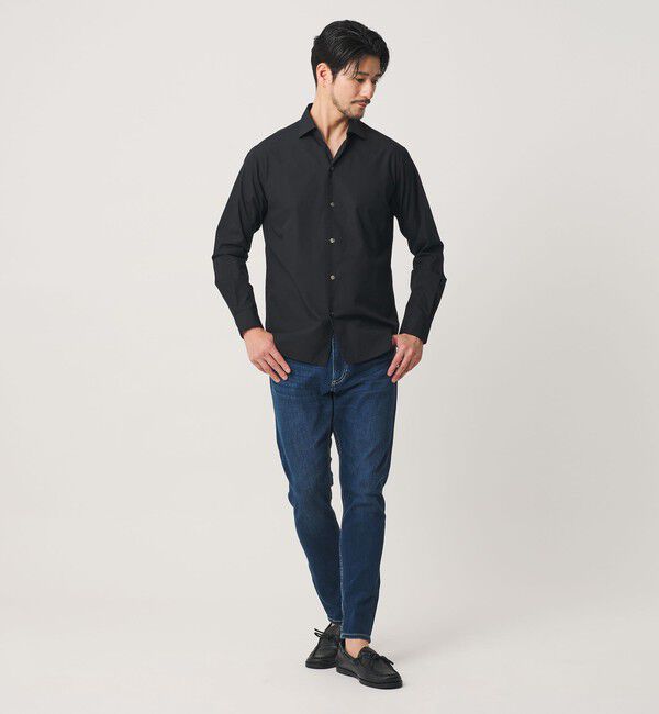 BEAUTY&YOUTH UNITED ARROWS「【WEB限定 WARDROBE SMART】コットン ワイドカラー スキッパー シャツ」|シャツ・ブラウス|