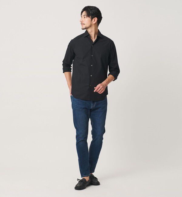 BEAUTY&YOUTH UNITED ARROWS「【WEB限定 WARDROBE SMART】コットン ワイドカラー スキッパー シャツ」|シャツ・ブラウス|