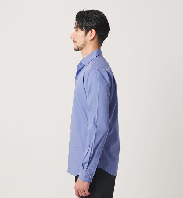 BEAUTY&YOUTH UNITED ARROWS「【WEB限定 WARDROBE SMART】コットン ワイドカラー スキッパー シャツ」|シャツ・ブラウス|