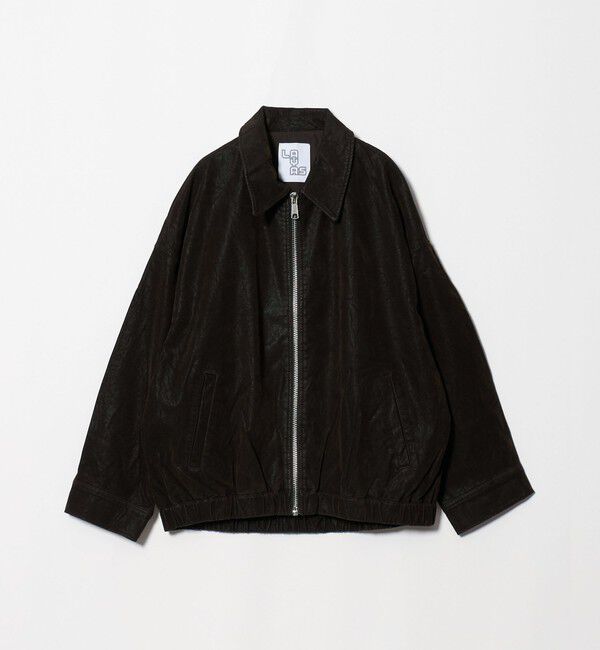 BEAUTY&YOUTH UNITED ARROWS「＜LAYAS＞レザーライク ジップ ブルゾン」|その他|DK.BROWN