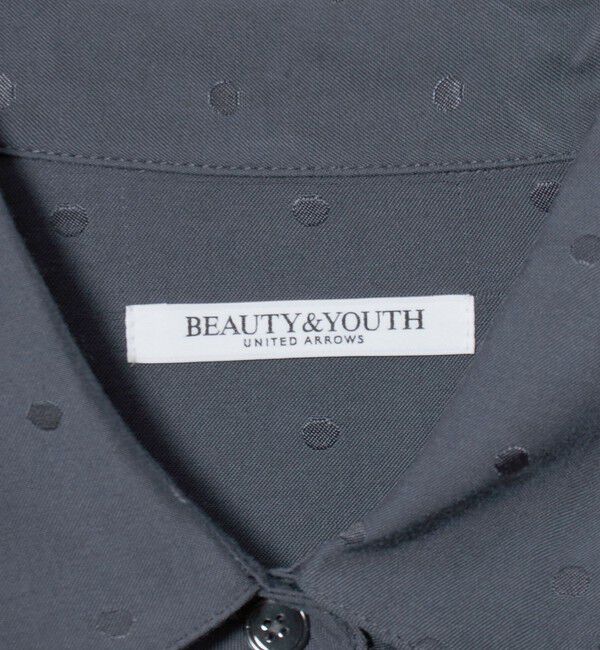 BEAUTY&YOUTH UNITED ARROWS「レーヨン ドットジャガード タック レギュラーカラー シャツ」|シャツ・ブラウス|
