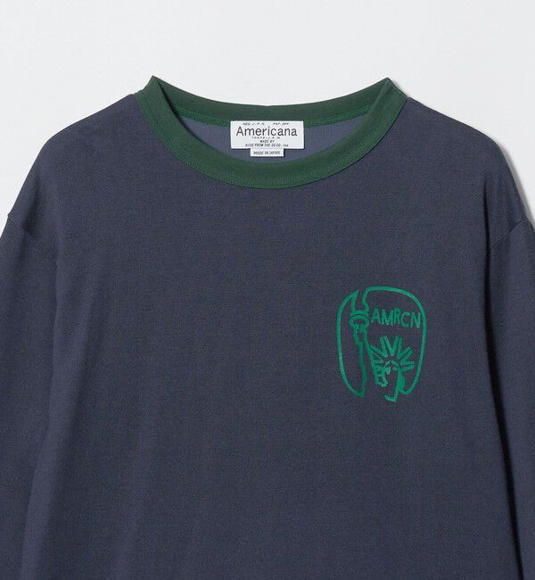BEAUTY&YOUTH UNITED ARROWS「＜Americana＞ロゴ リンガーTシャツ」|Tシャツ・カットソー|