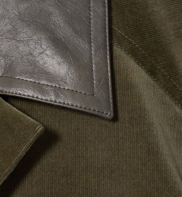 ATTISESSION「＜ATTISESSION＞CORD&times;レザーライク ジャケット」|テーラードジャケット|
