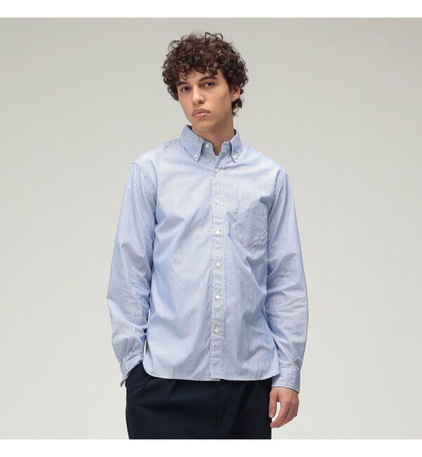 BEAMS PLUS「BEAMS PLUS / コットンブロード ロンドンストライプ ボタンダウン シャツ」|シャツ・ブラウス|