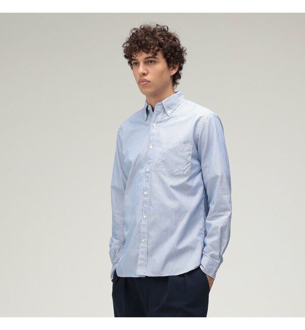 BEAMS PLUS「BEAMS PLUS / コットンブロード ロンドンストライプ ボタンダウン シャツ」|シャツ・ブラウス|