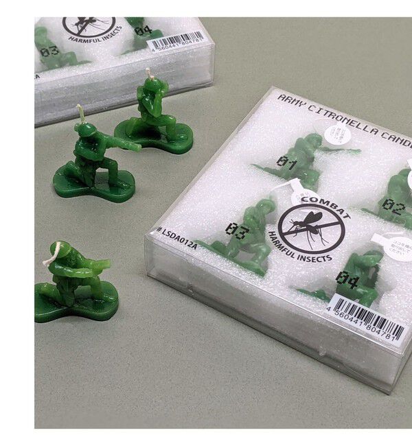 bPr BEAMS「TOSSDICE / ARMY CITRONELLA CANDLE 4set」|アロマ・ルームフレグランス|