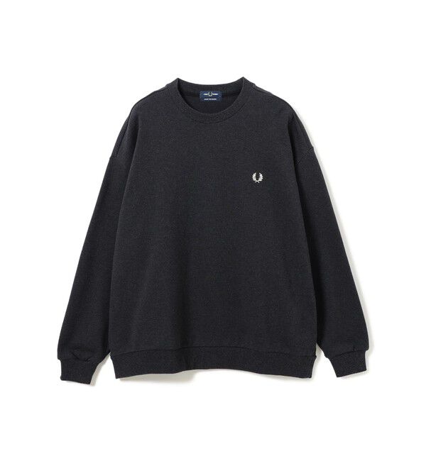 BEAMS「【別注】FRED PERRY / エンブロイダリー クルーネック スウェット」|スウェット・ジャージ|CHARCOAL_MARL