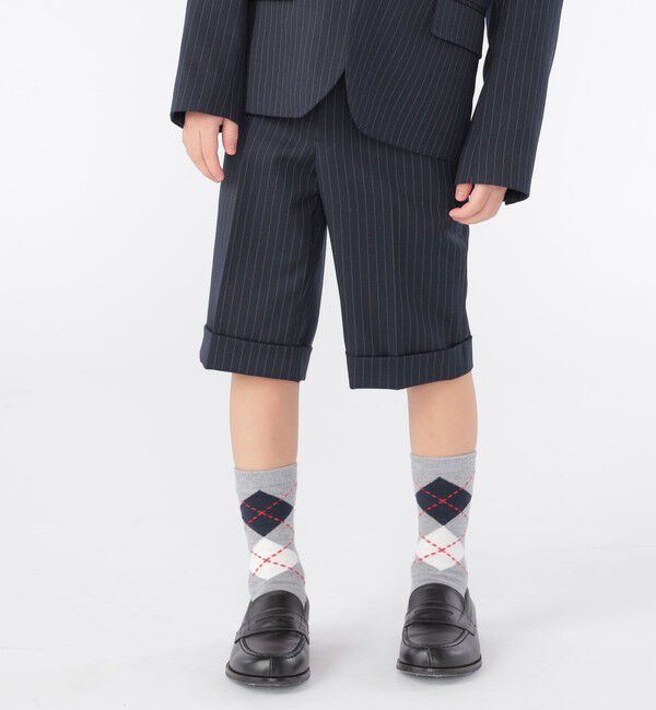 SHIPS KIDS「SHIPS KIDS:100～130cm / セレモニー ストライプ ショートパンツ」|その他|