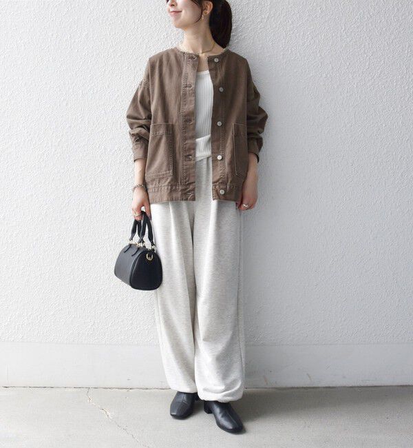 SHIPS any「ノーカラー デニム ブルゾン［SHIPS any DENIM］」|デニムジャケット|