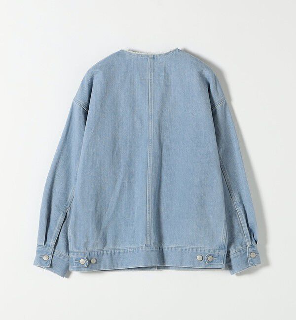 SHIPS any「ノーカラー デニム ブルゾン［SHIPS any DENIM］」|デニムジャケット|