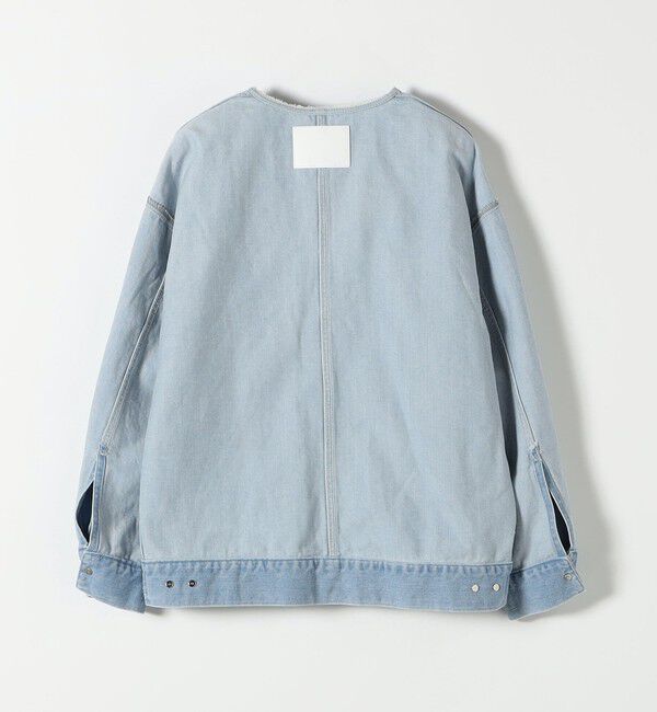 SHIPS any「ノーカラー デニム ブルゾン［SHIPS any DENIM］」|デニムジャケット|