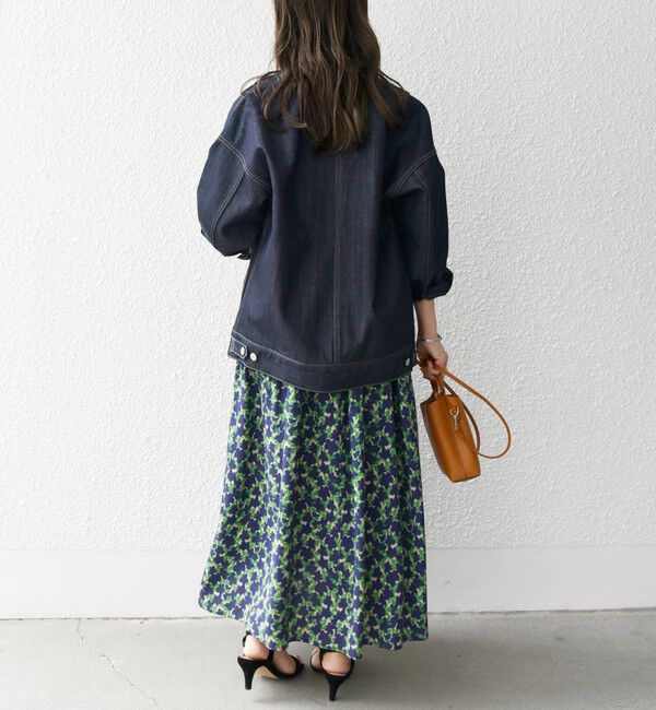 SHIPS any「ノーカラー デニム ブルゾン［SHIPS any DENIM］」|デニムジャケット|