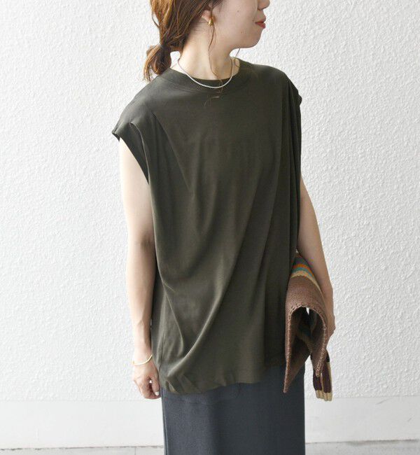 SHIPS any「SHIPS any:〈洗濯機可能〉ショルダータック フレンチ ルーズ TEE」|Tシャツ・カットソー|