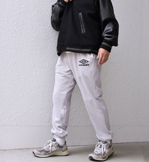 SHIPS any「【SHIPS any別注】UMBRO: 90s ロゴ スウェット イージー パンツ(セットアップ対応)◇」|その他|グレー