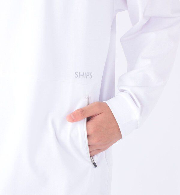 SHIPS KIDS「SHIPS KIDS:140～160cm /ファスナー ポケット付き ロング スリーブ Tシャツ」|Tシャツ・カットソー|