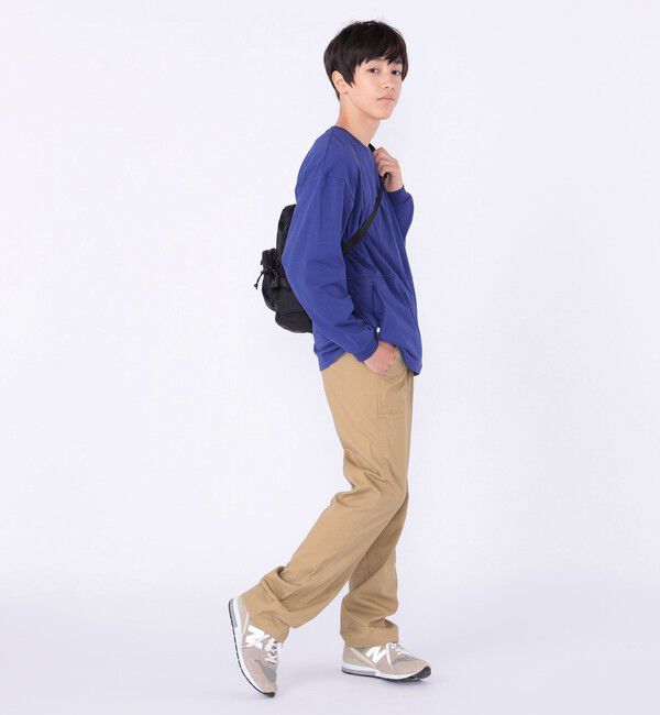 SHIPS KIDS「SHIPS KIDS:140～160cm /ファスナー ポケット付き ロング スリーブ Tシャツ」|Tシャツ・カットソー|