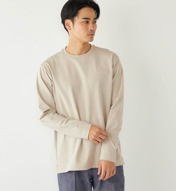 SHIPS Colors 「〈速乾・UVカット〉AVANT(R) 3D ロングスリーブ ビズT◇」|Tシャツ・カットソー|ベージュ系