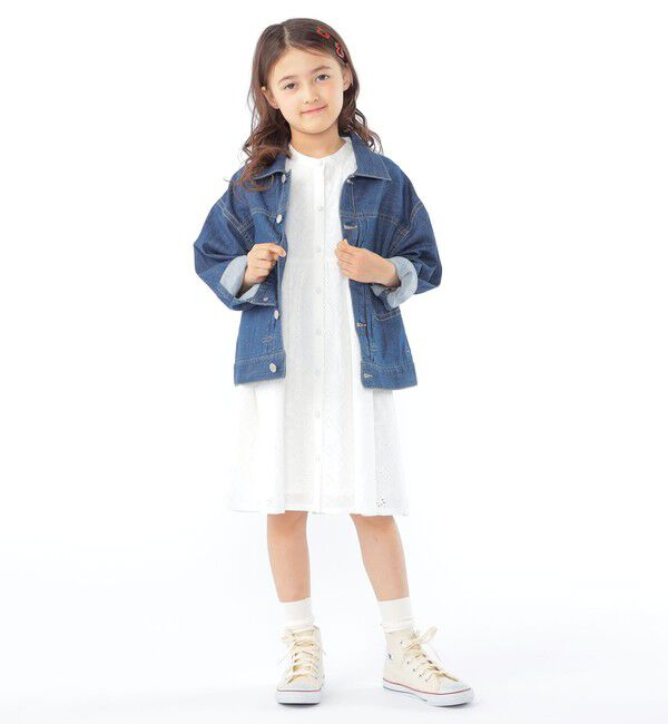 SHIPS KIDS「SHIPS KIDS:100～130cm/ライト デニム ジャケット」|デニムジャケット|