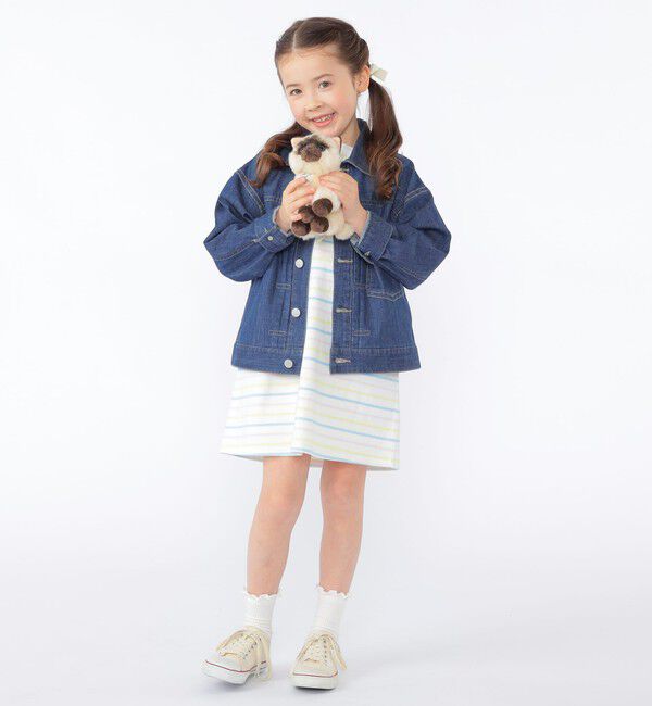 SHIPS KIDS「SHIPS KIDS:100～130cm/ライト デニム ジャケット」|デニムジャケット|