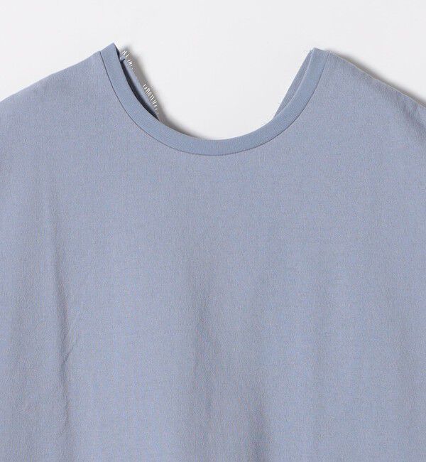 SHIPS any「SHIPS any:〈洗濯機可能〉バック レース コンビ フレンチスリーブ プルオーバー」|Tシャツ・カットソー|