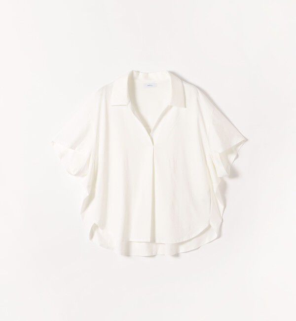 SHIPS any「SHIPS any:〈洗濯機可能〉ジャージー ワイド スキッパー ポロ プルオーバー」|Tシャツ・カットソー|
